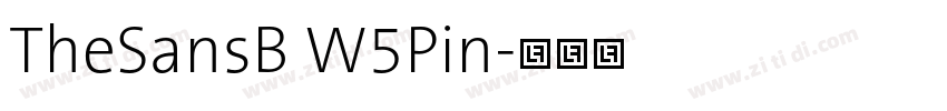 TheSansB W5Pin字体转换